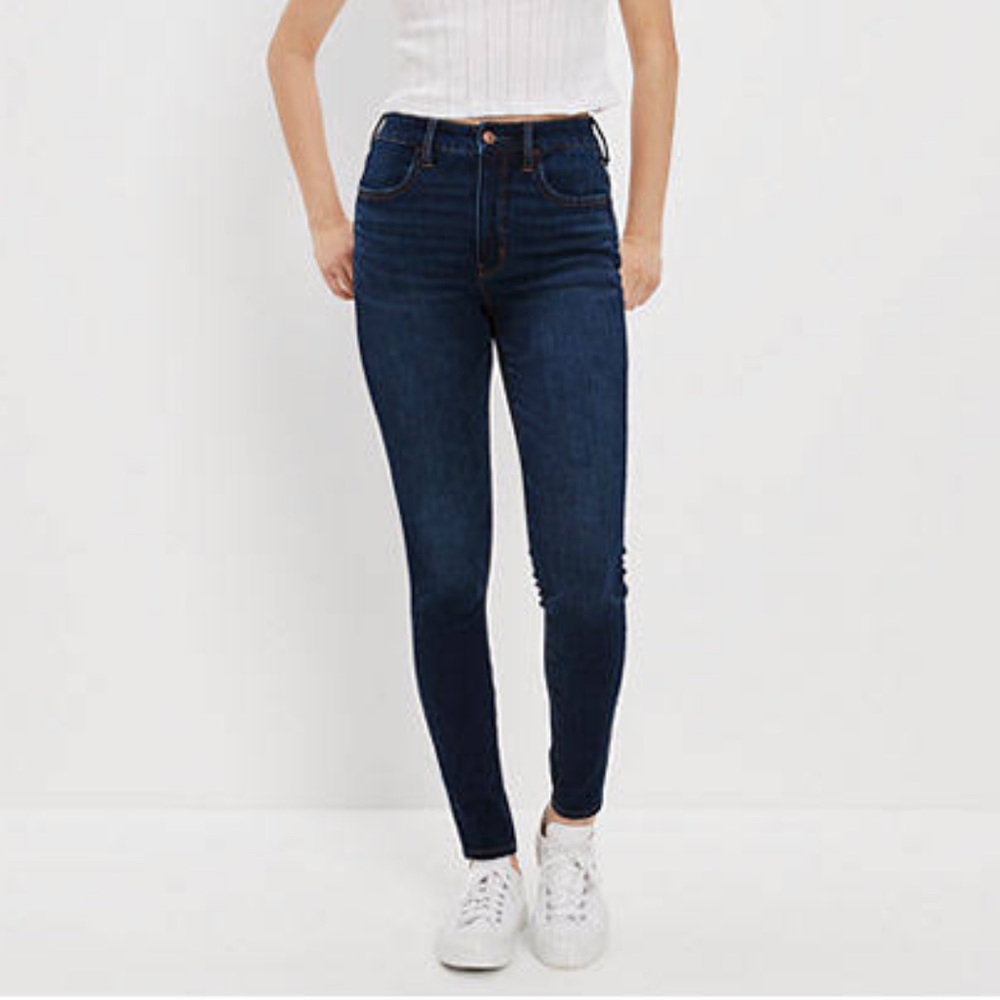 high rise aeo jeans